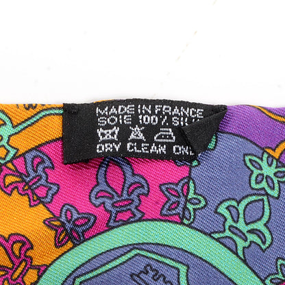 Hermes Silk Tours de Cles Twilly Noir Fuchsia Vert 4 of 7