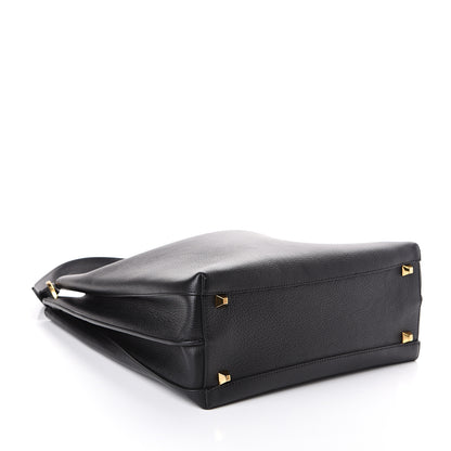 MCM Grained Calfskin Large Milla Hobo Black 3 of 8