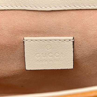 Gucci GG Supreme Monogram Calfskin Mini Padlock Flap Pocket Shoulder Bag Beige Mystic White Sun Oil 6 of 10