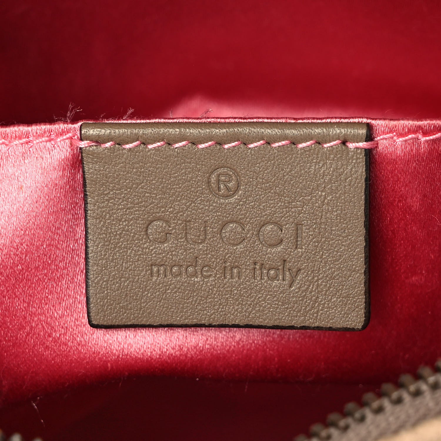 Gucci Velvet Matelasse Small GG Marmont Chain Shoulder Bag Taupe 6 of 9