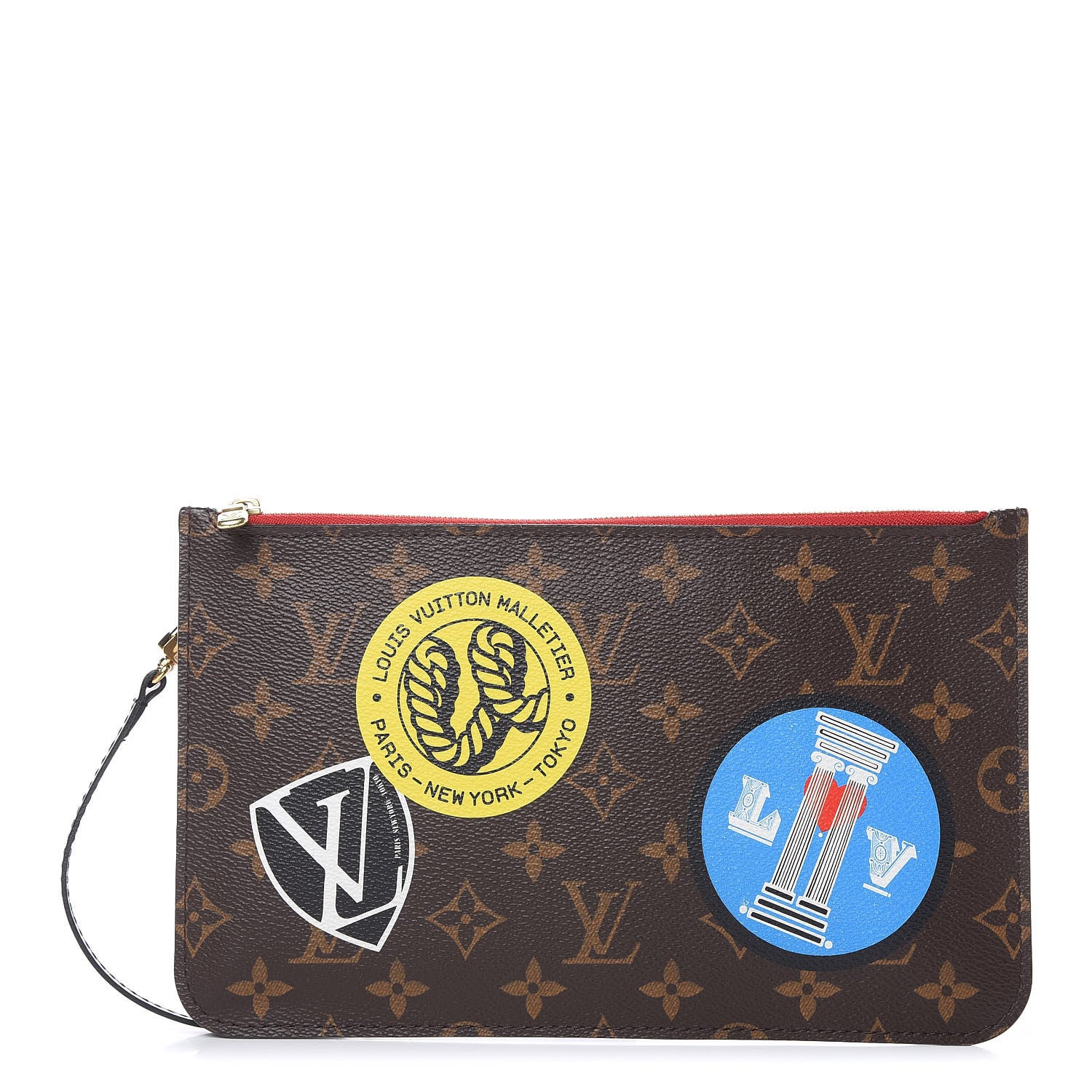 Louis Vuitton Monogram World Tour Neverfull MM GM Pochette 1 of 9