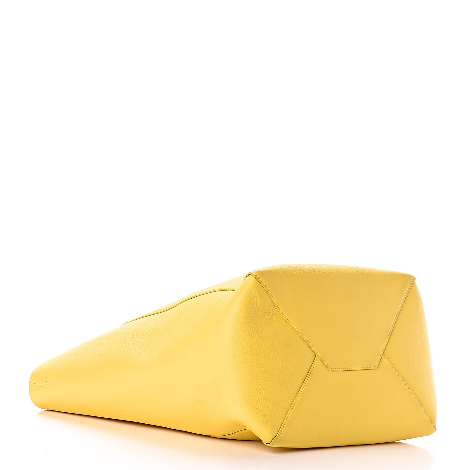 Celine Supple Calfskin Medium Horizontal Cabas Phantom Sun Yellow 4 of 12