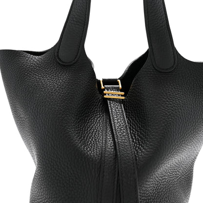 Hermes Taurillon Clemence Picotin Lock 18 PM Black 8 of 14