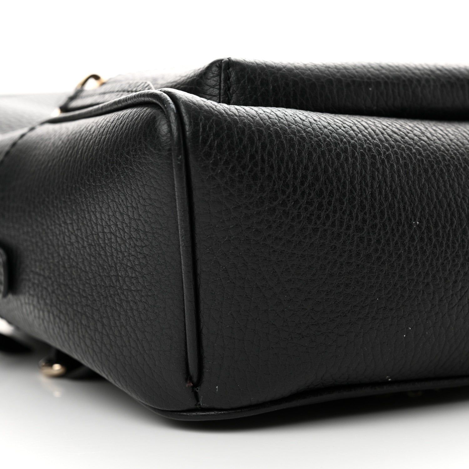 Gucci Pebbled Calfskin Soho Chain Backpack Black 9 of 13