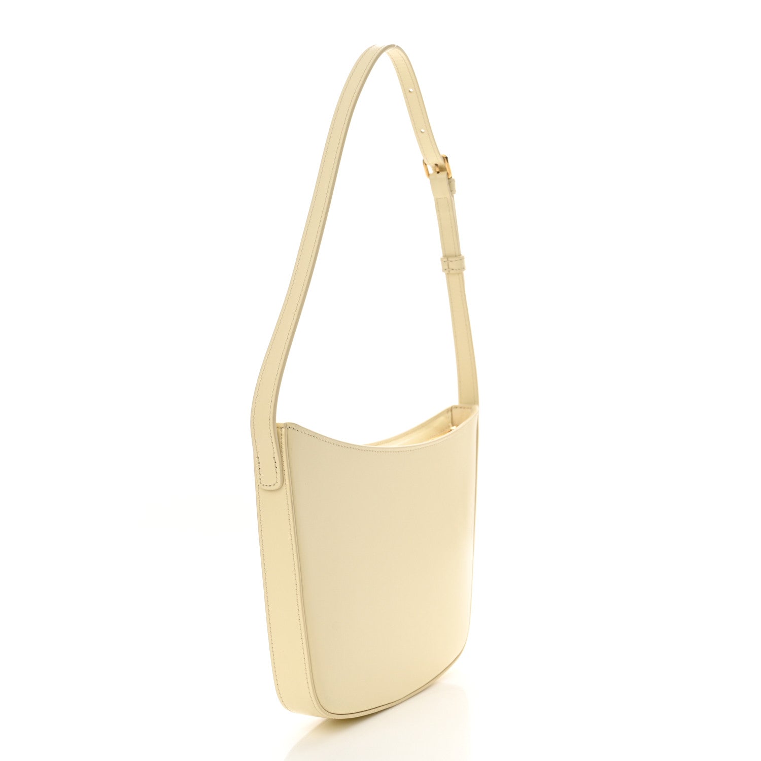 Celine Shiny Calfskin Medium Croque Bag Sunlight 3 of 11
