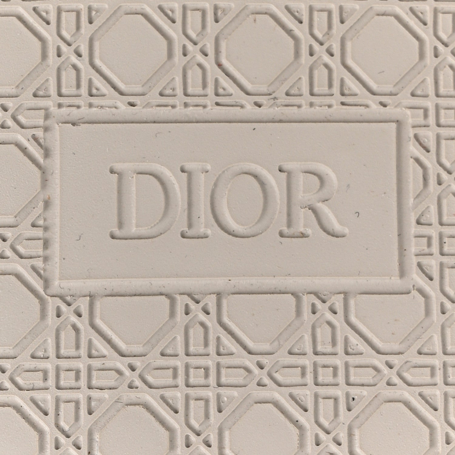 Christian Dior Oblique Jacquard Mens Alpha Sandals 44 White Beige