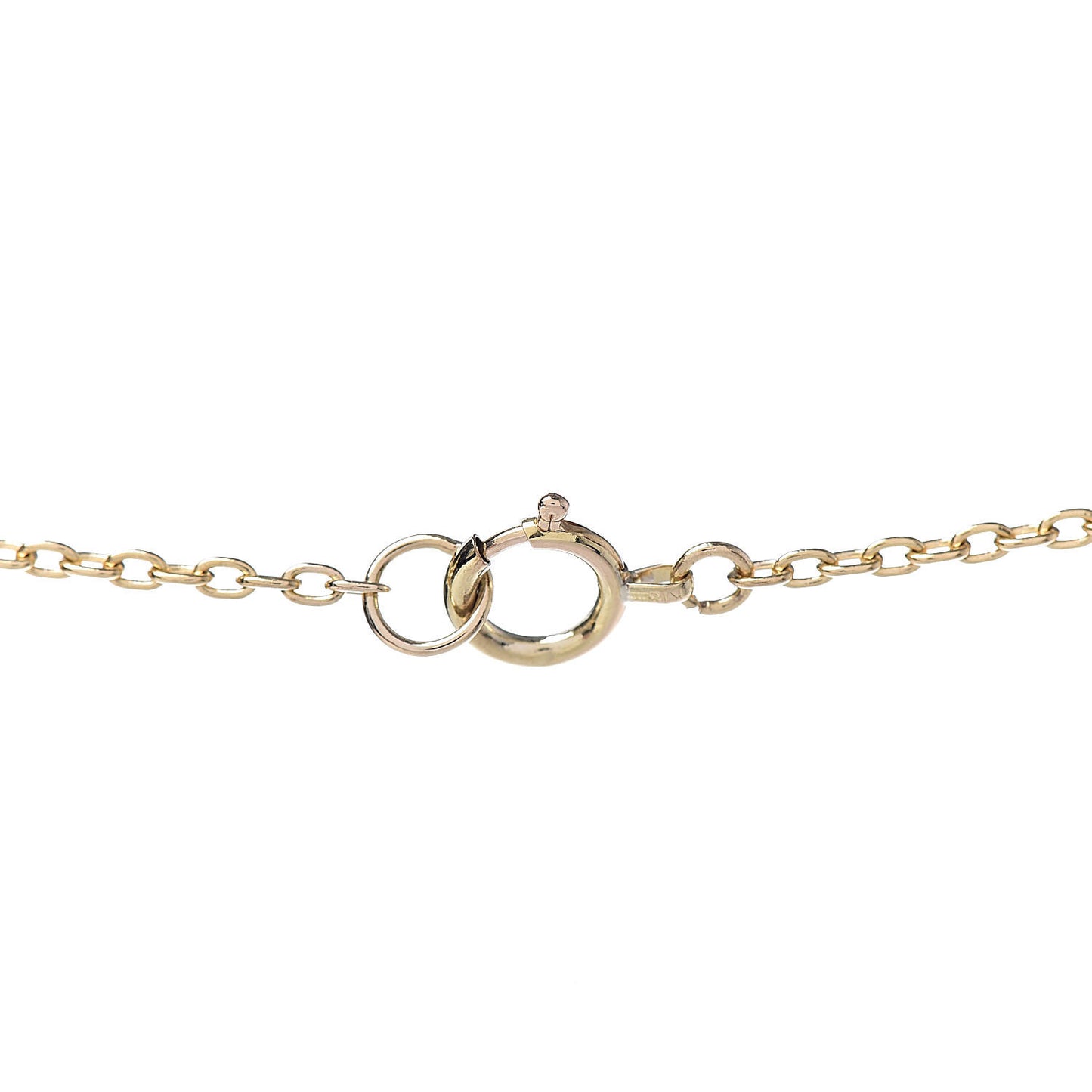 18K Yellow Gold Diamond Pendant Necklace