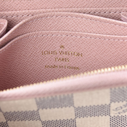 Louis Vuitton Damier Azur Zippy Coin Purse Rose Ballerine 6 of 8