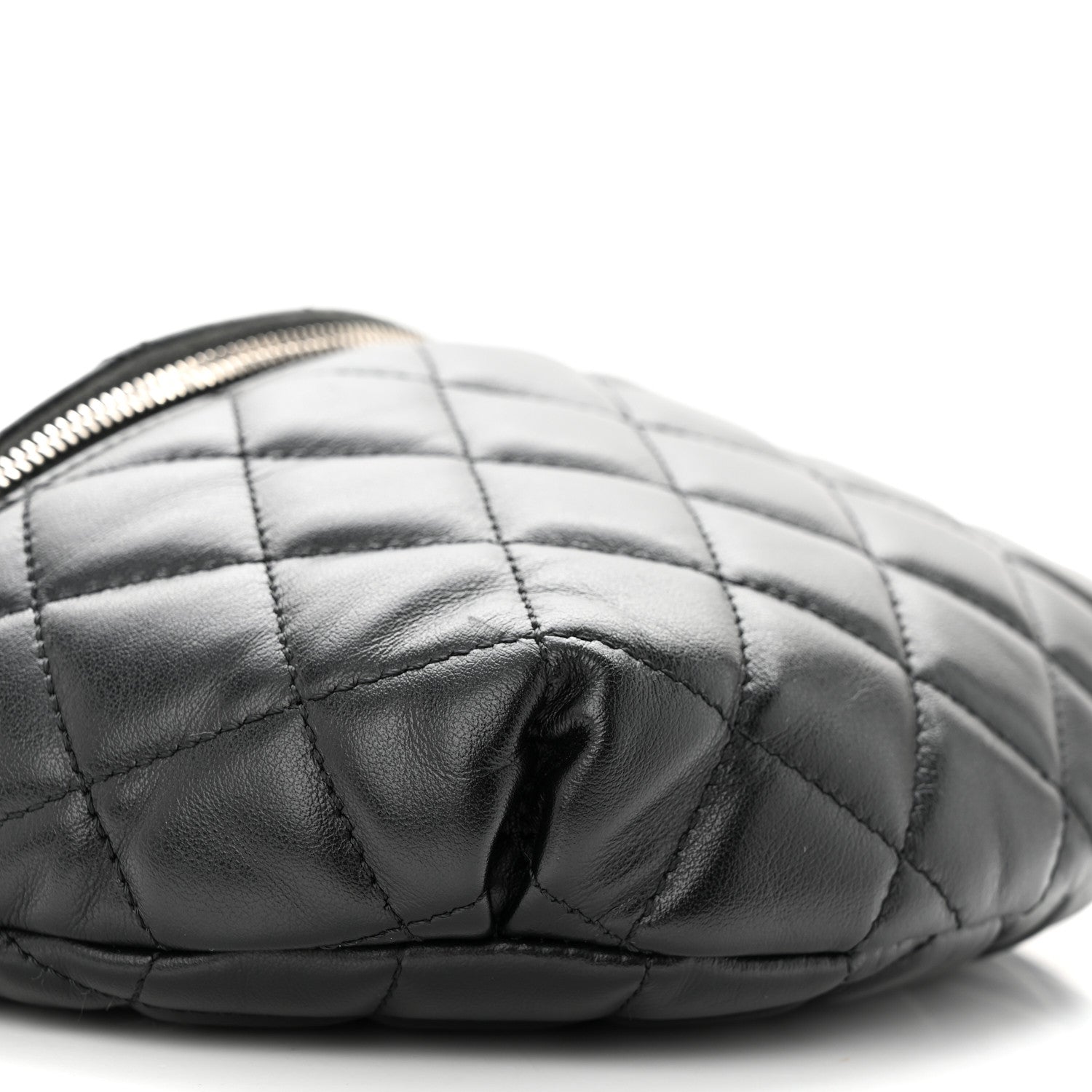 Chanel Calfskin Quilted Waist Belt Bag Black 9 of 11
