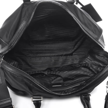 Prada Tessuto Nylon Saffiano Duffle Bag Nero Black 6 of 8
