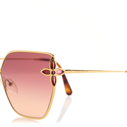 Louis Vuitton Metal Petal Sunglasses Z1628U Gradient Pink Monogram 5 of 8