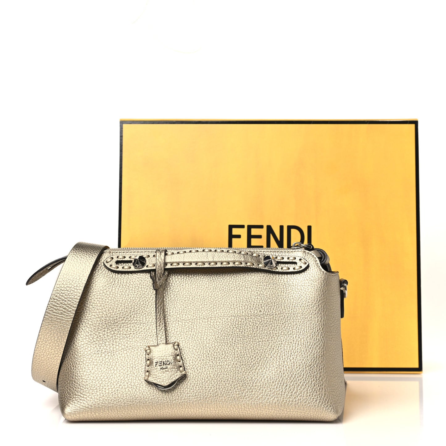 Cuoio Romano Selleria Medium By The Way Boston Bag Gold