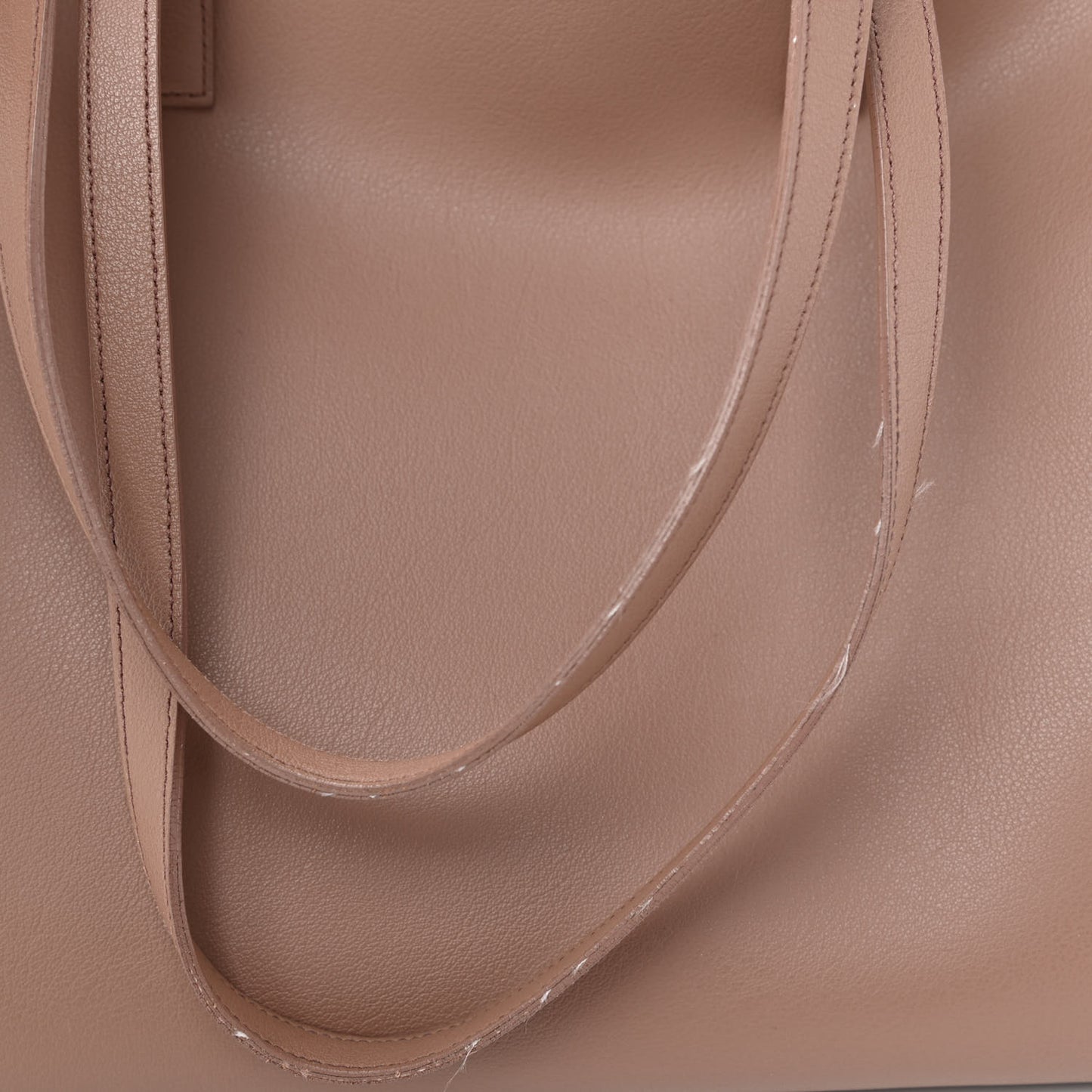 Calfskin Large Shopping Tote Nude Powder