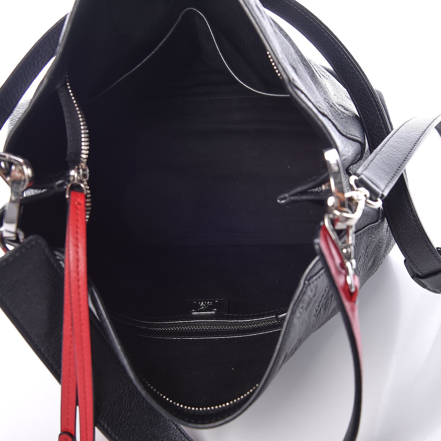 MCM Calfskin Ottomar Monogram Medium Klara Hobo Black 9 of 10