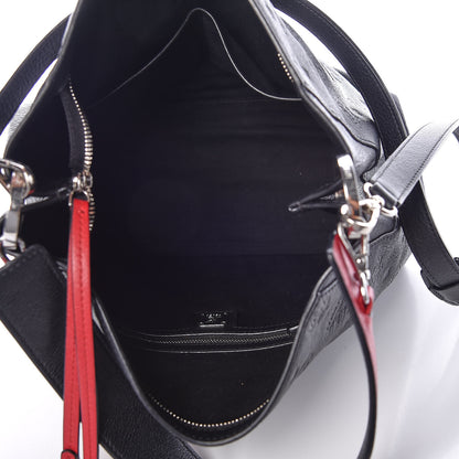 MCM Calfskin Ottomar Monogram Medium Klara Hobo Black 9 of 10