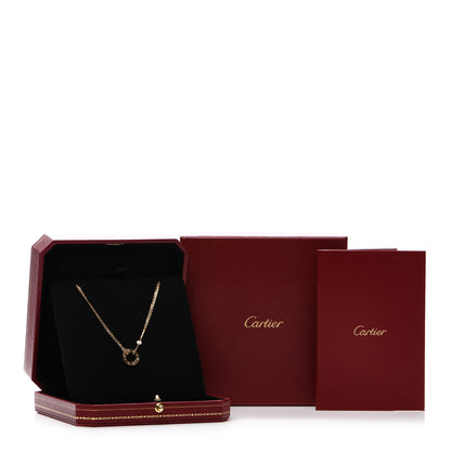 Cartier 18K Yellow Gold 2 Diamond LOVE Necklace 5 of 5