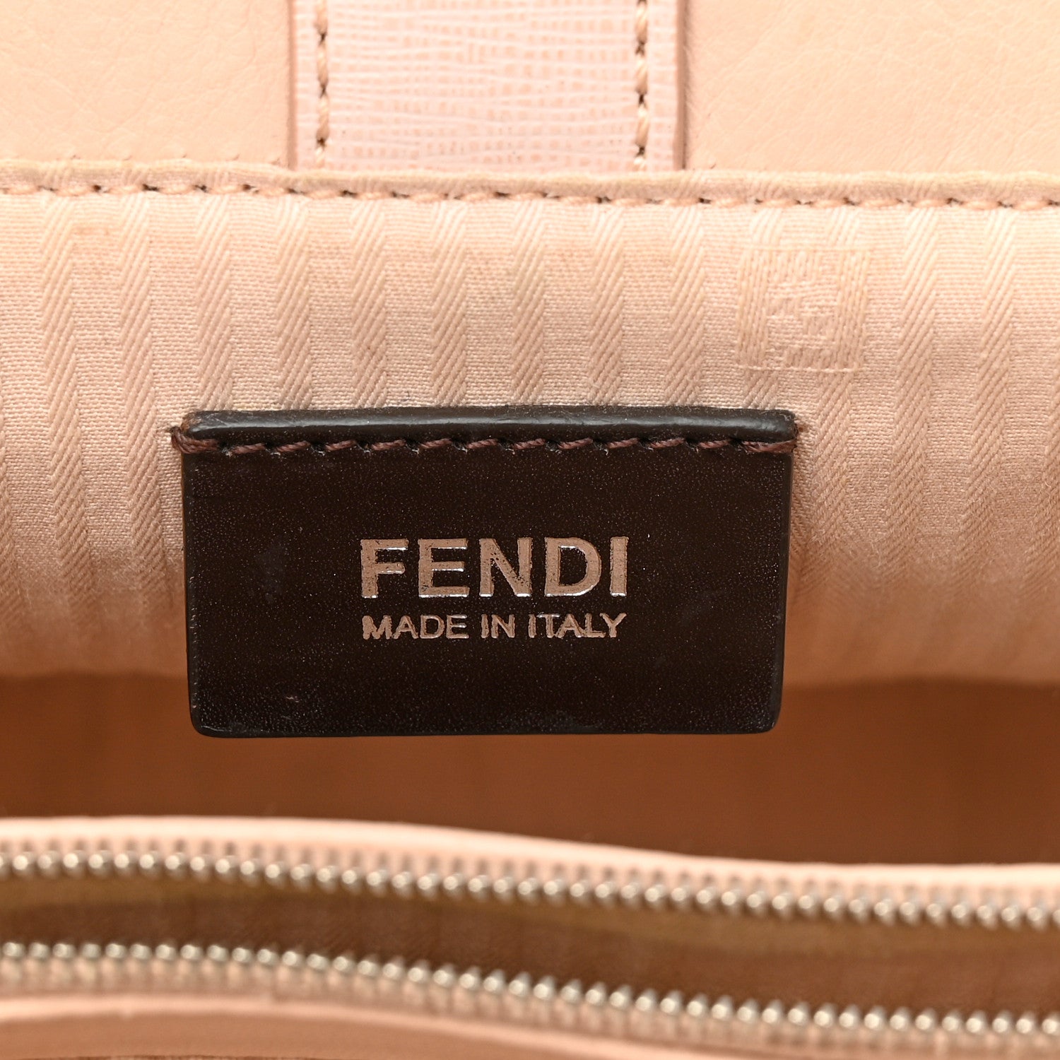Fendi Vitello Elite Monster Petite 2Jours Tote Rosa Plaster 6 of 15