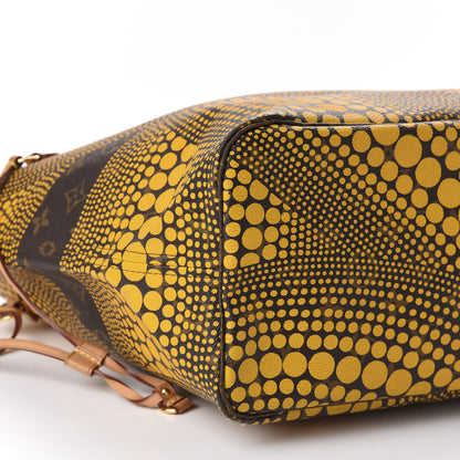 Louis Vuitton Monogram Kusama Waves Neverfull MM Yellow 6 of 13