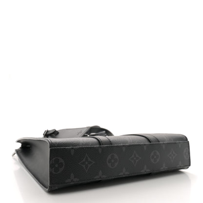 Louis Vuitton Monogram Eclipse Sac Plat Cross 4 of 11