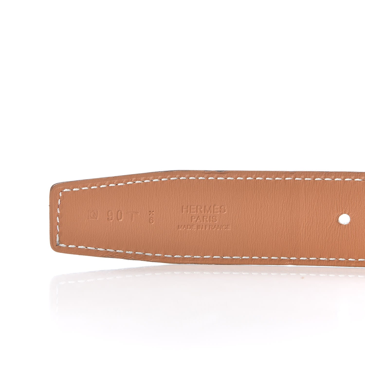Hermes Swift 32mm Belt Strap 90 Rouge H Gold 3 of 6