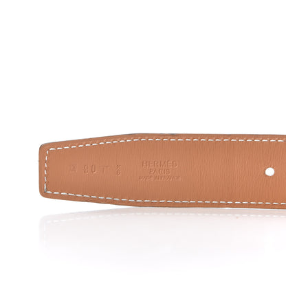 Hermes Swift 32mm Belt Strap 90 Rouge H Gold 3 of 6