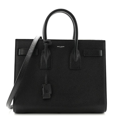 Saint Laurent Grained Calfskin Small Sac De Jour Black 1 of 14