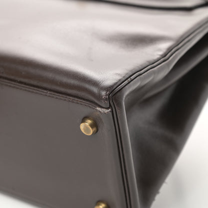 Hermes Box Kelly Retourne 32 Chocolate 10 of 21