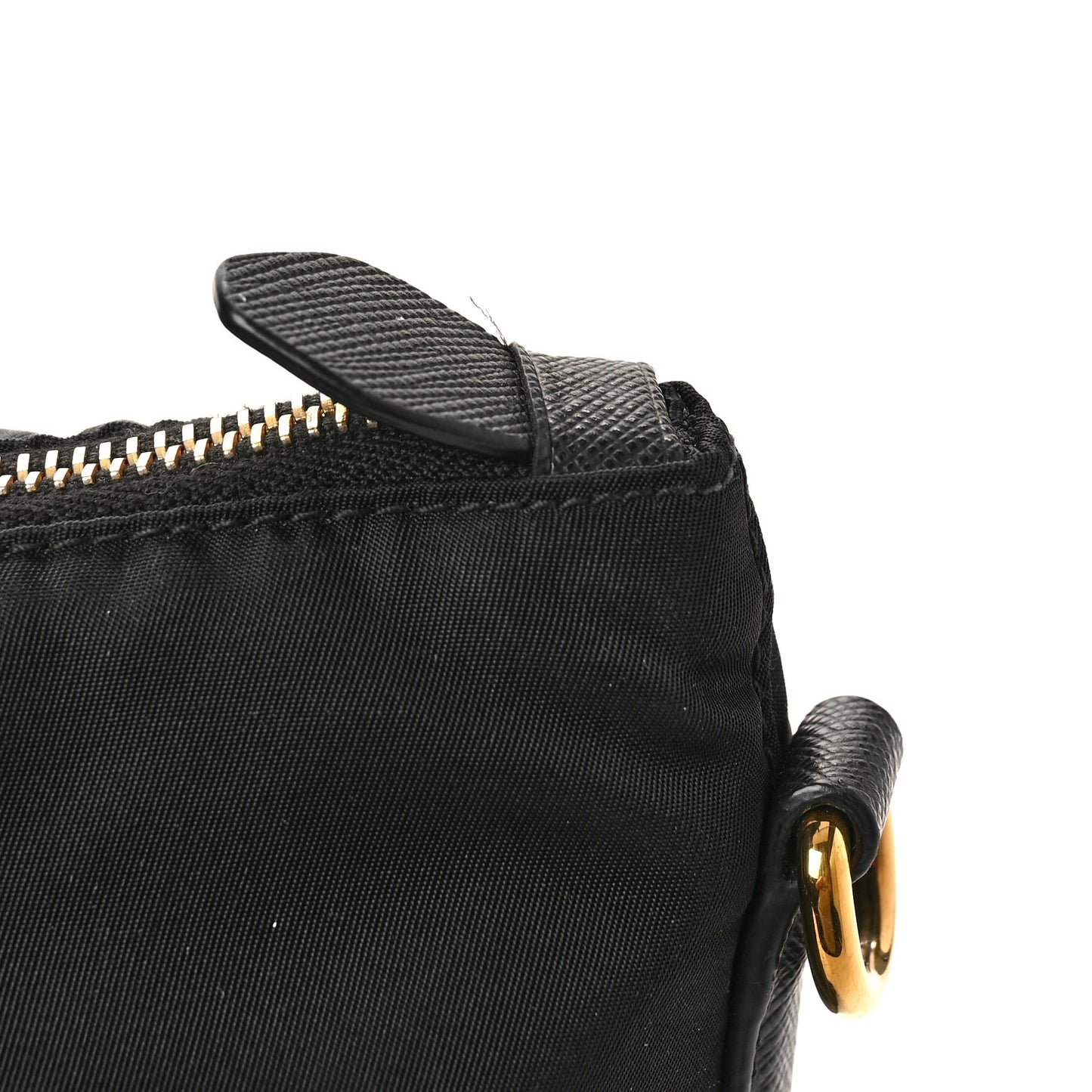Tessuto Nylon Saffiano Tote Black
