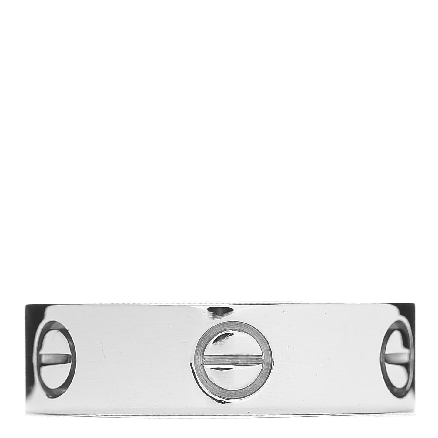 18K White Gold 5.5mm LOVE Ring 58 8.25