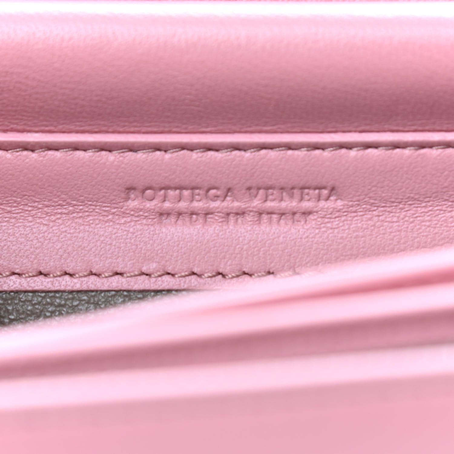 Bottega Veneta Nappa Intrecciato Continental Wallet on Chain Pink 6 of 10