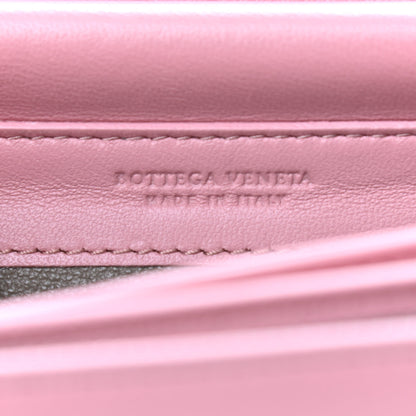 Bottega Veneta Nappa Intrecciato Continental Wallet on Chain Pink 6 of 10