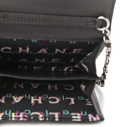Chanel Lambskin Quilted Clutch With Chain Black 5 of 8