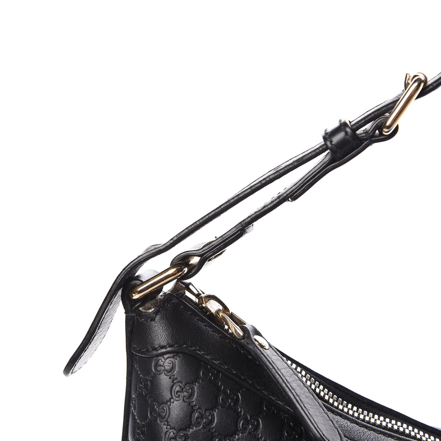 Soft Microguccissima Margaux Shoulder Bag Black