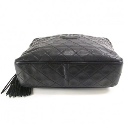 Chanel Canvas Quilted CC Tassel Black 4 of 13