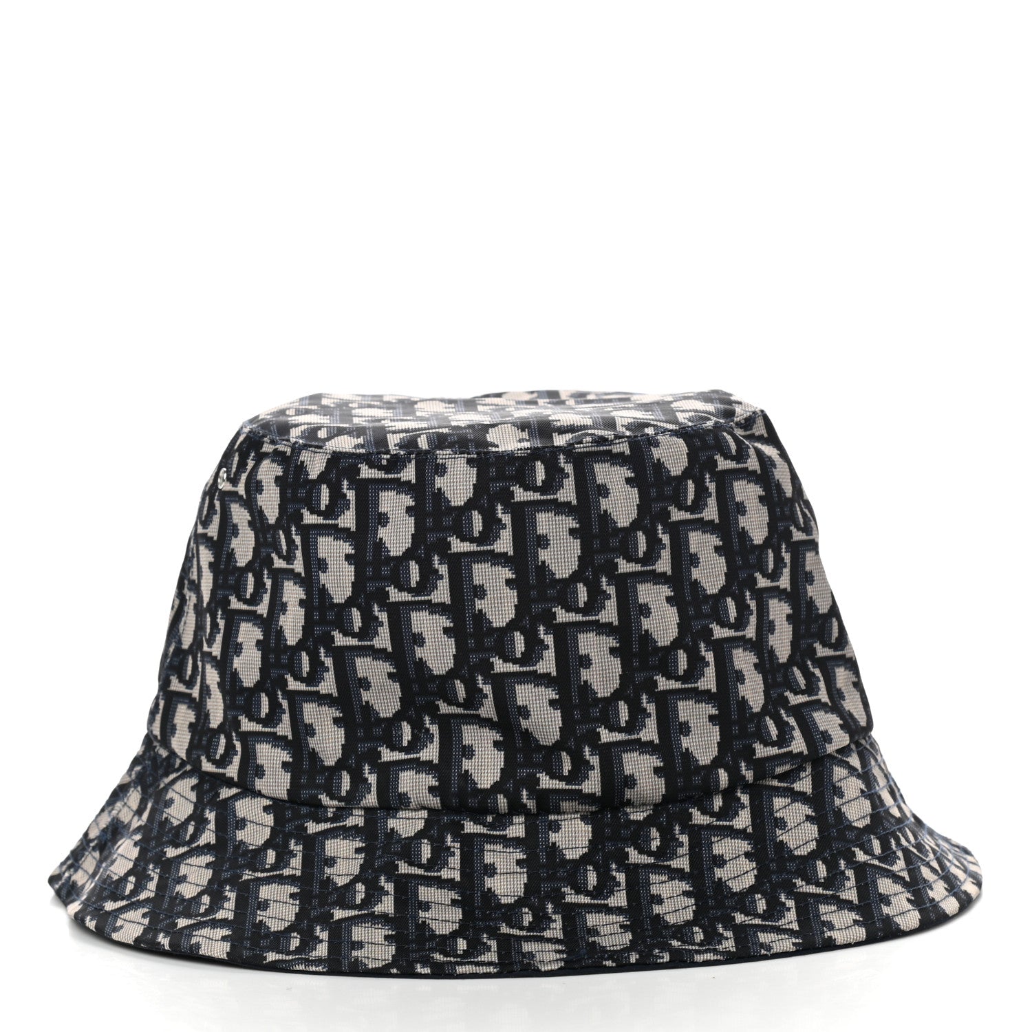 Christian Dior Oblique Reversible Teddy-D Brim Bucket Hat 56 Blue 7 of 10