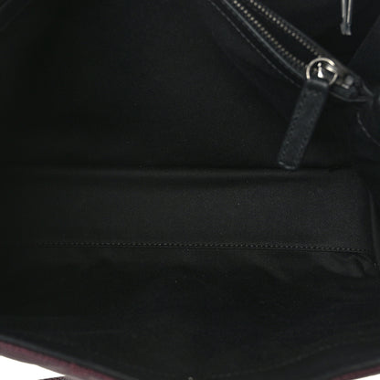 Chanel Caviar Quilted Large CC Accordion Shopping Bag Burgundy 8 of 10