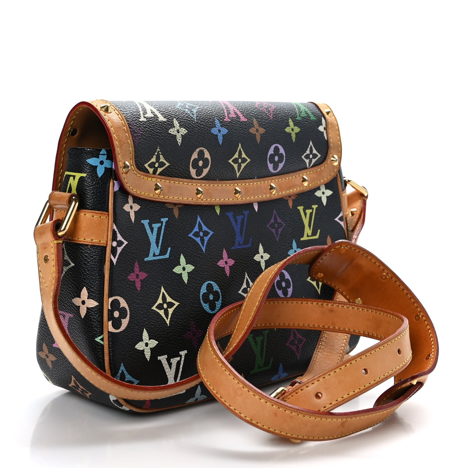 Louis Vuitton Monogram Multicolor Sologne Black 3 of 8