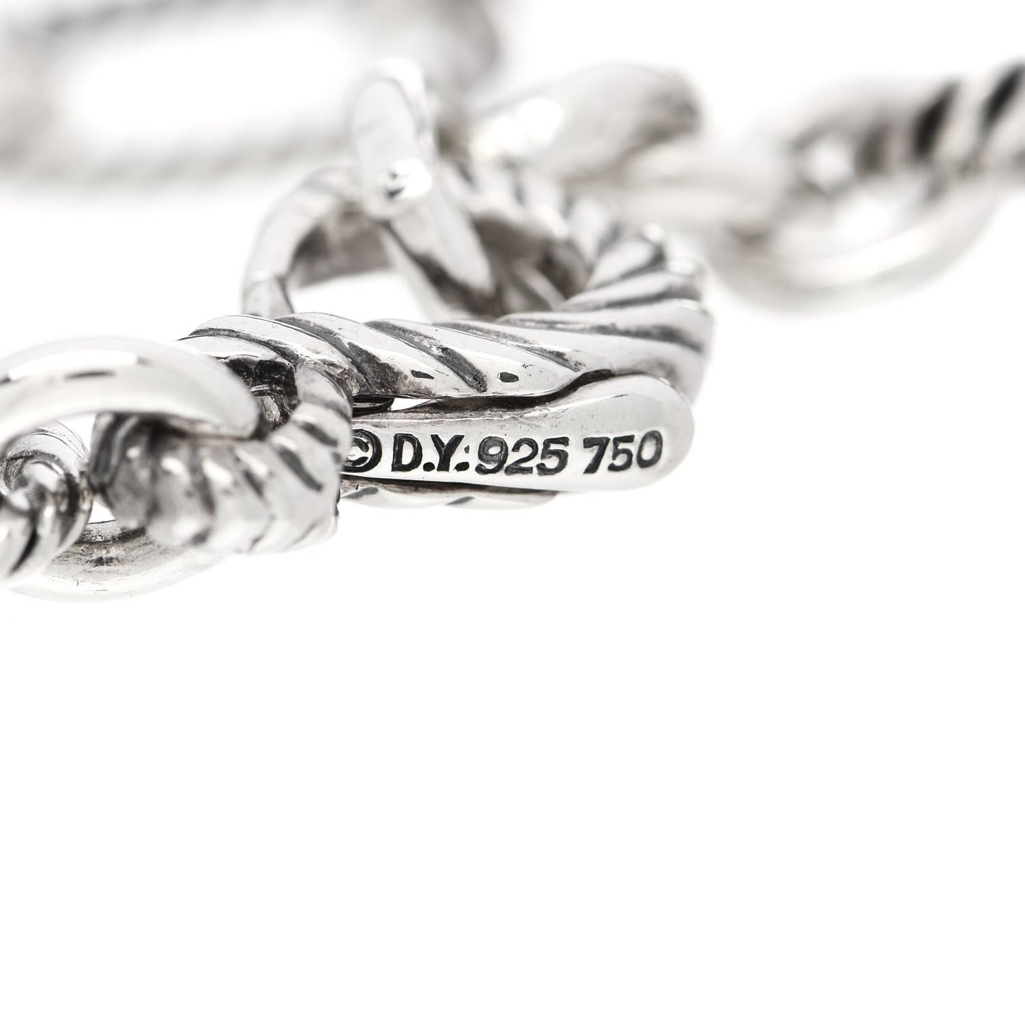 Sterling Silver 18K Yellow Gold Prasiolite Figaro Bracelet