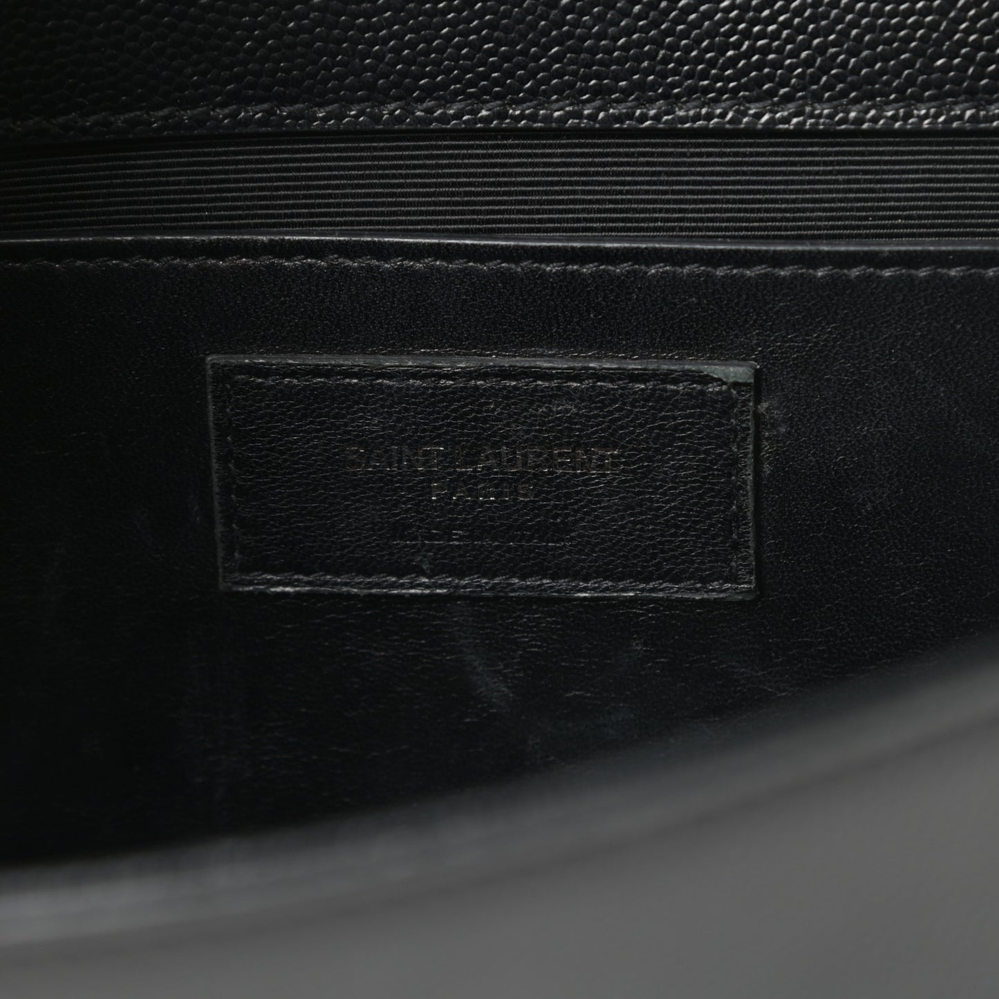 Grain De Poudre Medium Classic Monogram Kate Satchel Black