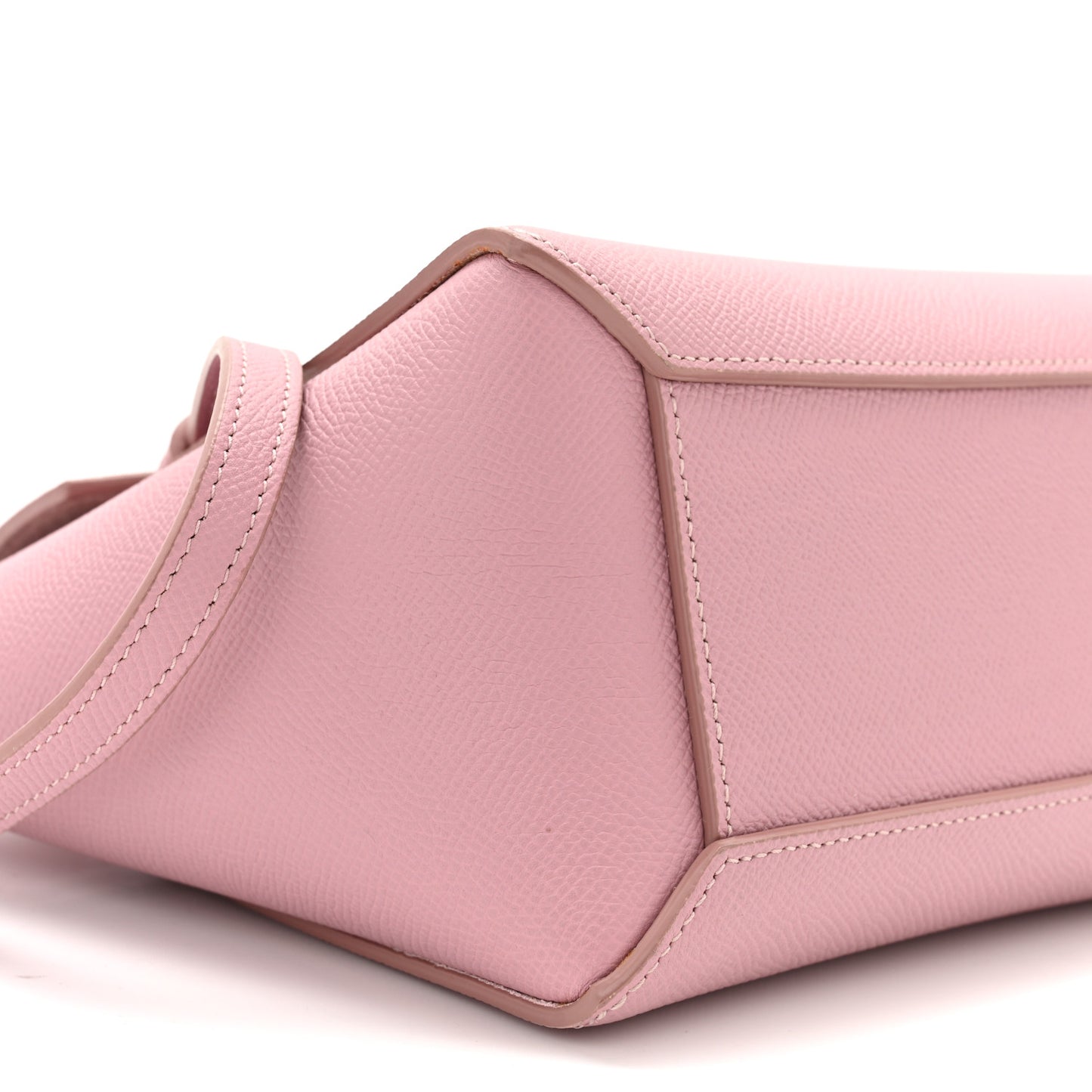 Grained Calfskin Nano Belt Bag Vintage Pink