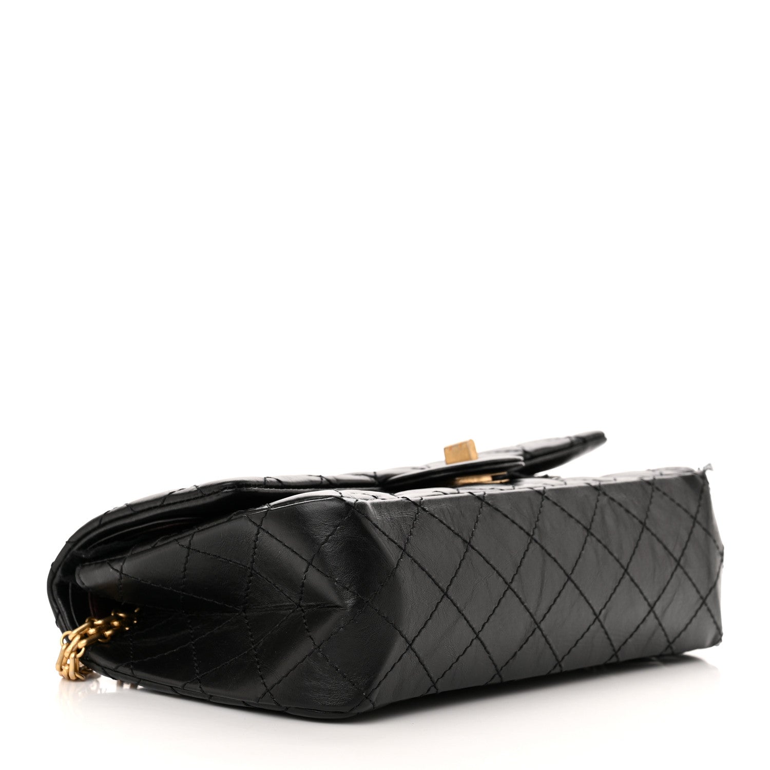 Chanel Aged Calfskin Quilted 2.55 Reissue 225 Flap Black 4 of 13