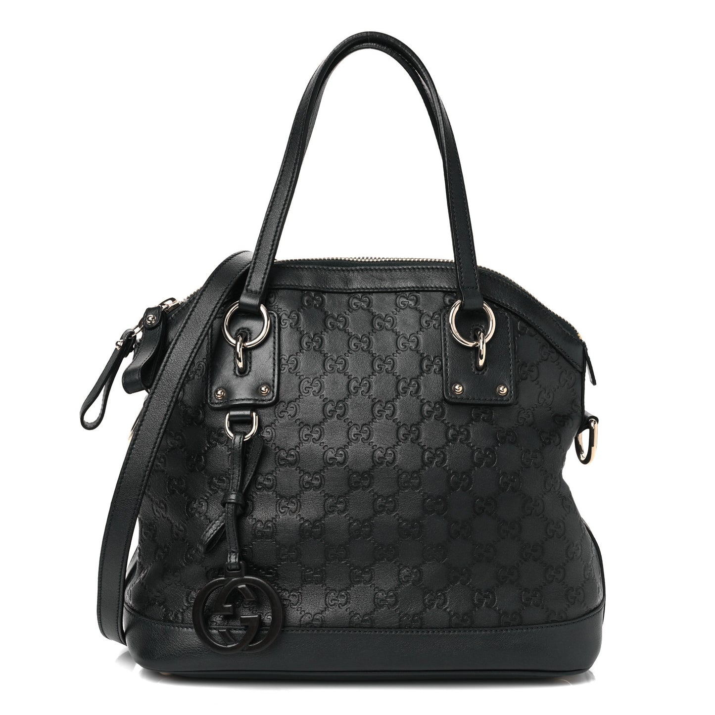 Guccissima Medium Top Handle Bag Black