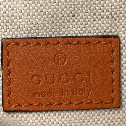 Gucci Raffia Woven Logo Patch Medium Tote Bag Natural Brown Multicolor 6 of 10