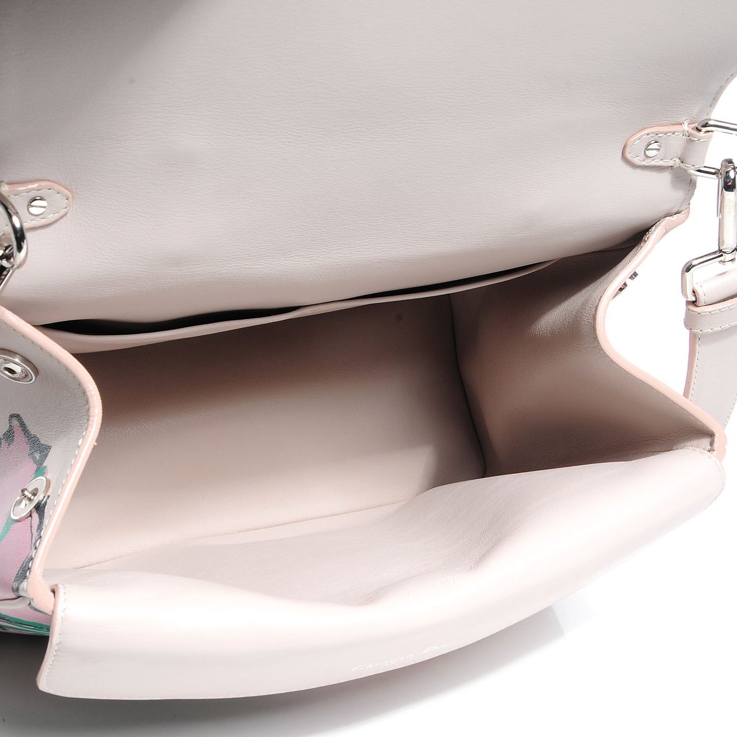 Smooth Calfskin Small Be Dior Flap Beige