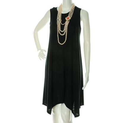 Chanel Pearl Crystal Gripoix CC Multi Strand Necklace Orange Gold 2 of 6