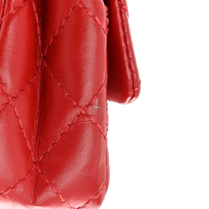 Chanel Aged Calfskin Quilted 2.55 Reissue Flap Belt Bag Red 10 of 11