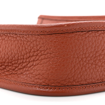 Hermes Taurillon Clemence Maxi Quadrille Evelyne TPM Cuivre Capucine Parme Rouge Duchess 10 of 13
