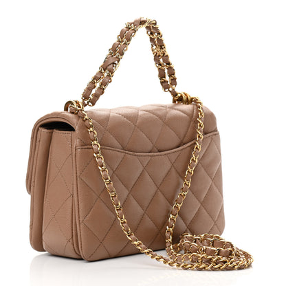 Chanel Caviar Quilted Mini Coco First Flap Beige 3 of 11