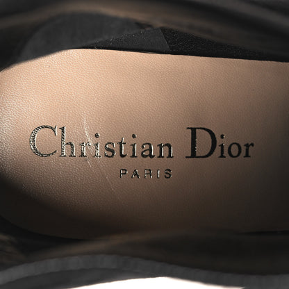 Christian Dior Suede La Belle D Bow Ankle Boots 38 Black 9 of 9