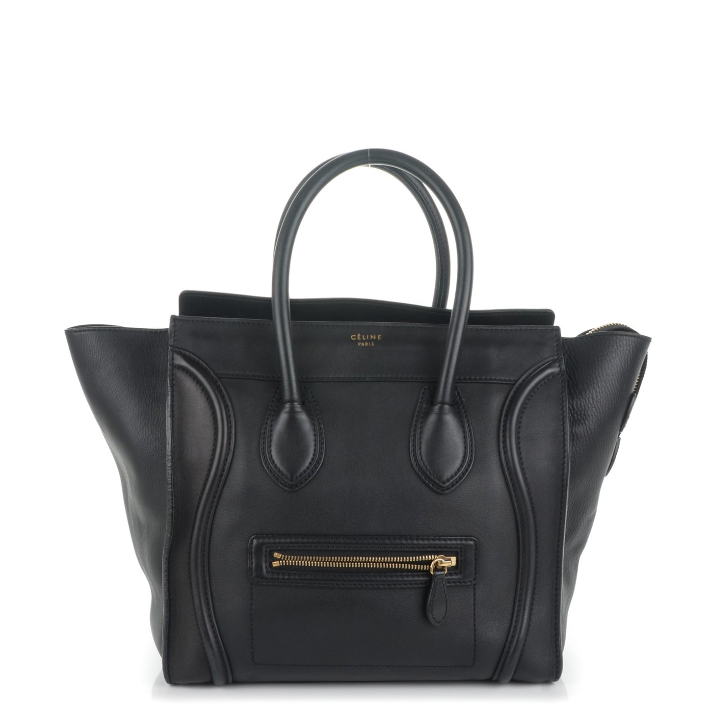 Smooth Calfskin Mini Luggage Black